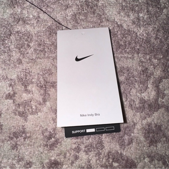 Nike Women's S Yoga Indy Light-support Lightly Lined Ribbed Mint Grey Sports Bra - Picture 6 of 7